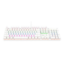 Teclado Gamer Raptor Fireclaw M104 Mecanico Retroiluminado Switch Red Outemu White