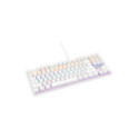 Teclado Gamer Raptor Fireclaw M87 Mecanico Retroiluminado Switch Red Outemu White