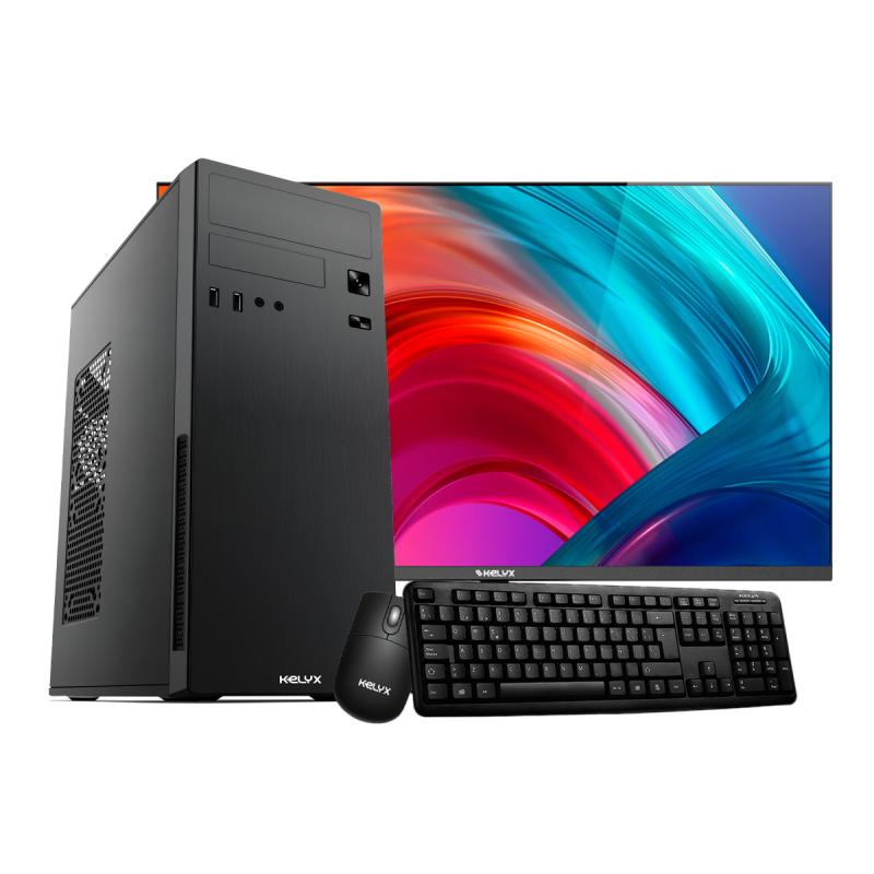 Pc Kelyx AMD Ryzen 5 5600GT 16G M.2 512G Win 11H + Monitor 24"