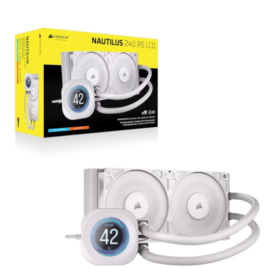 Water Cooling Corsair NAUTILUS x2 CPU Cooler 240mm RS LCD White