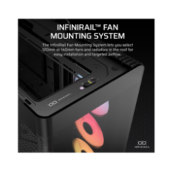 Gabinete Corsair FRAME 4500X RS-R ARGB Mid-Tower TG Black