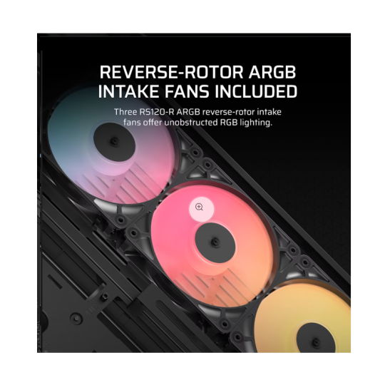 Gabinete Corsair FRAME 4500X RS-R ARGB Mid-Tower TG Black