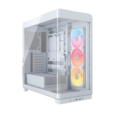 Gabinete Corsair FRAME 4500X LX-R RGB Mid-Tower TG White