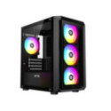 Gabinete Raptor Infinity Glass TG x2 Mid-Tower RGB Fan x4