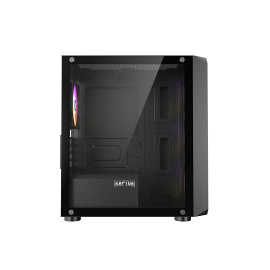 Gabinete Raptor Infinity Glass TG x2 Mid-Tower RGB Fan x4