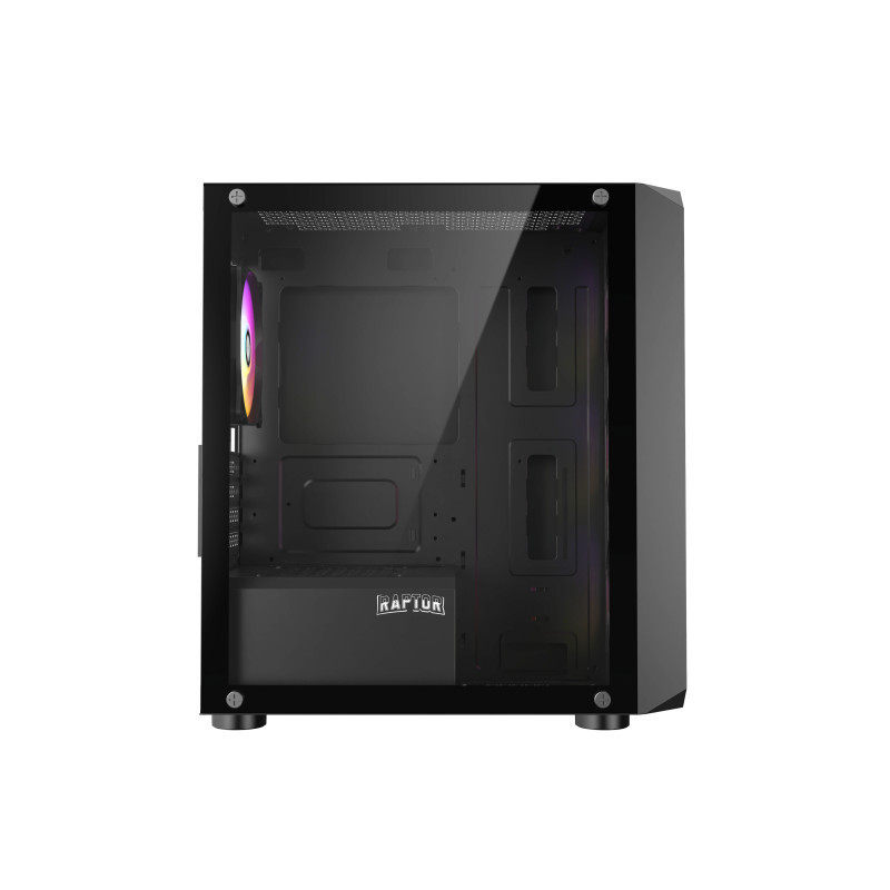Gabinete Raptor Infinity Glass TG x2 Mid-Tower RGB Fan x4