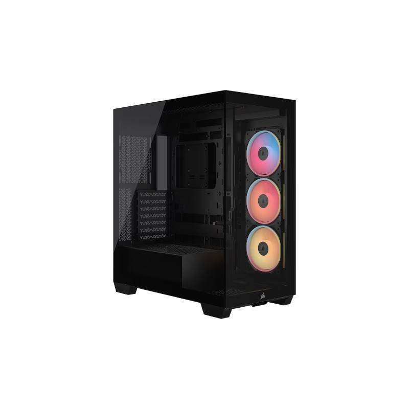 Gabinete Corsair 3500X LX-R RGB iCUE Mid-Tower TG Black