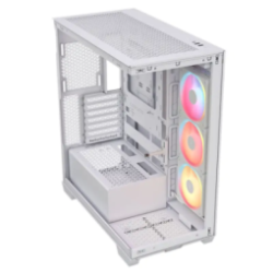 Gabinete Corsair 3500X LX-R RGB iCUE Mid-Tower TG White