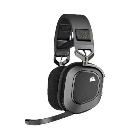 Auricular Corsair HS80 RGB Wireless Spatial Audio Carbon