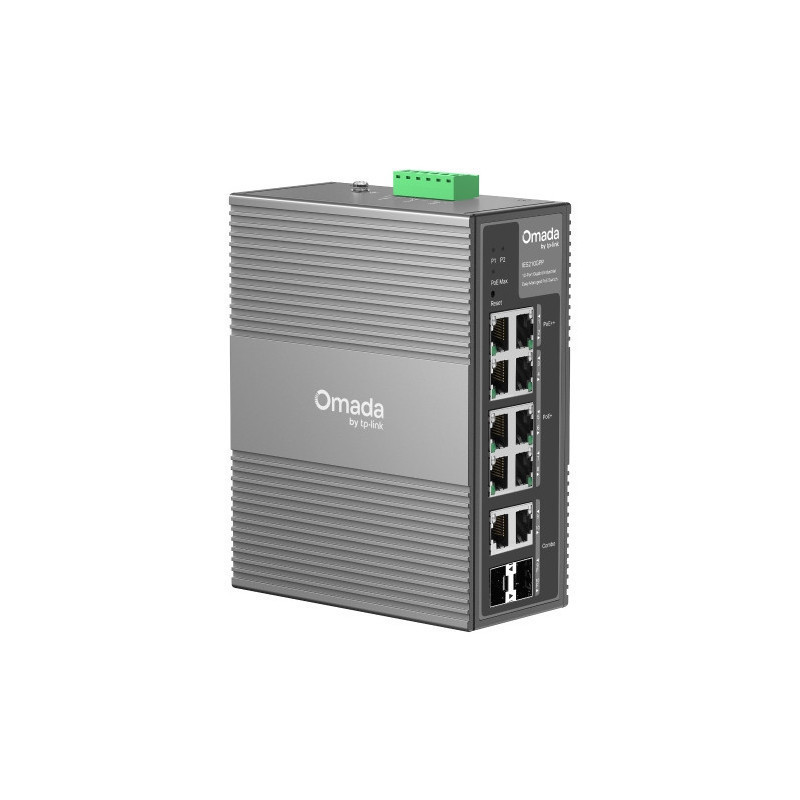 Switch Industrial IES210GPP Riel Din POE+ 240W Max. Omada