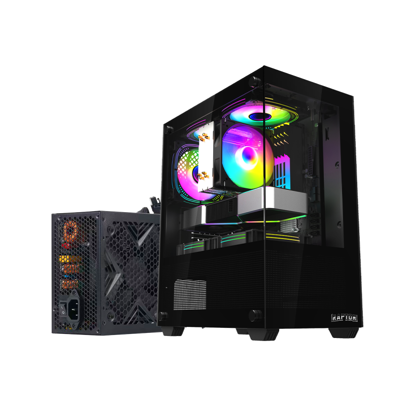 Gabinete  Raptor Nova Prime c/Fuente Raptor Volt 750W 80+ Bronze