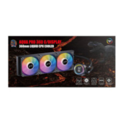 Water Cooling Raptor Aqua Pro 360 Display 3x CPU Cooler 360mm Negro