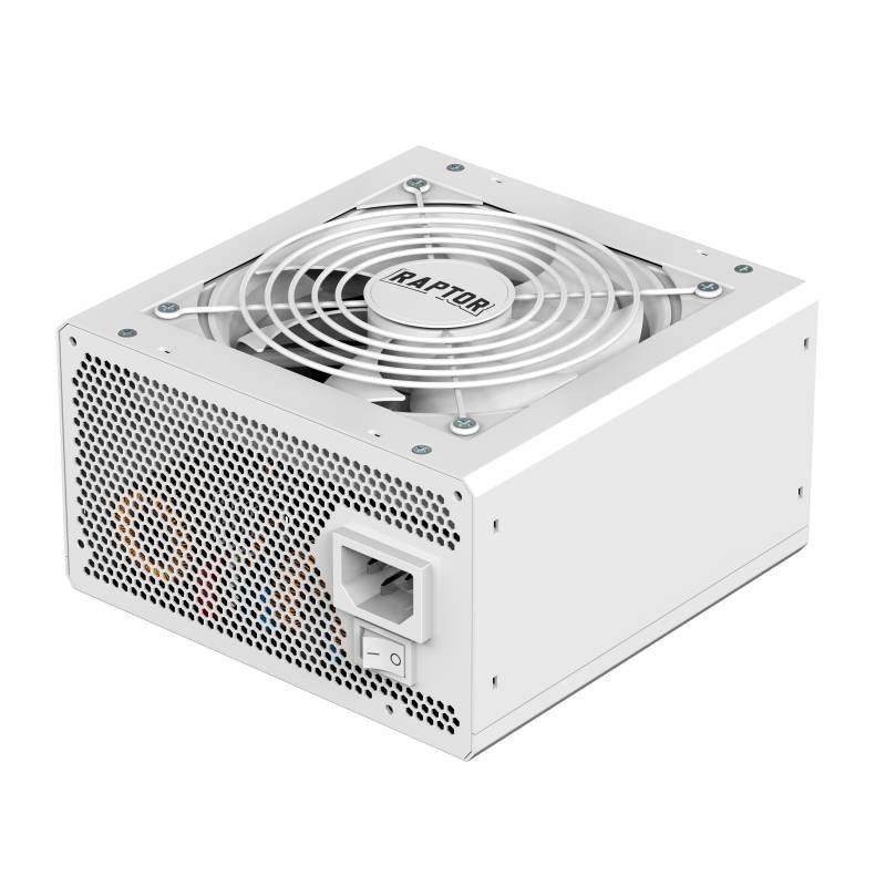 Fuente Raptor Volt 800W 80 Plus Gold Full Modular PCIe 5.1 Blanca