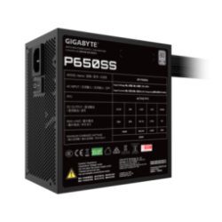 Fuente Gigabyte 650W 80 Plus Silver ATX 3.1 Black