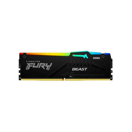 Memoria DDR5 Kingston 32Gb 6000 MHz FURY BEAST RGB Black EXPO 32Bits