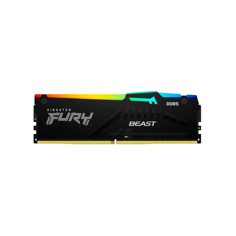 Memoria DDR5 Kingston 32Gb 6000 MHz FURY BEAST RGB Black EXPO 32Bits