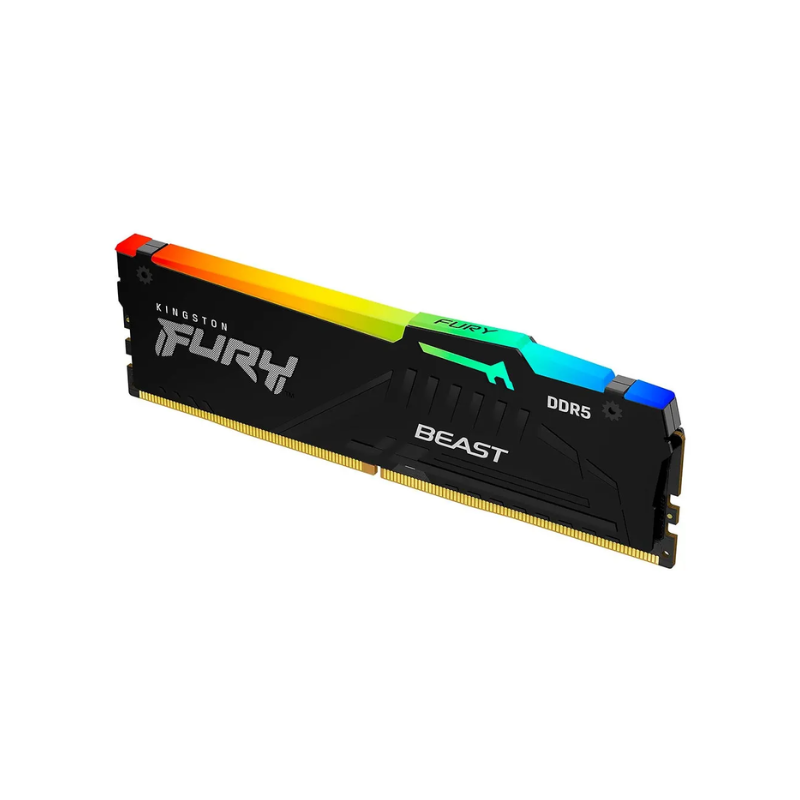 Memoria DDR5 Kingston 32Gb 6000 MHz FURY BEAST RGB Black EXPO 32Bits