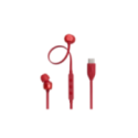 AURICULAR JBL T310C CABLEADO USB C ROJO