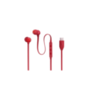AURICULAR JBL T310C CABLEADO USB C ROJO