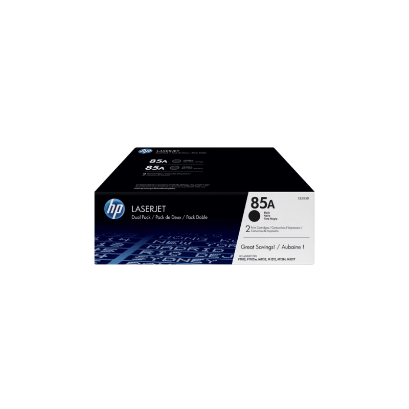Toner CE285AD HP 85A Blk Dual Pack LJ Toner