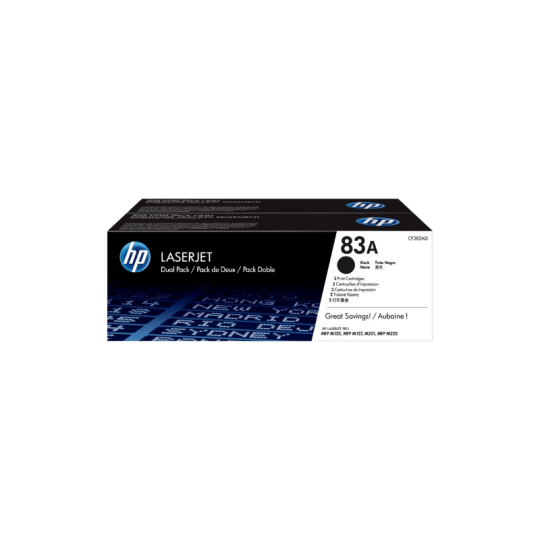 Toner CF283AD HP 83A Blk Dual Pack LJ Toner