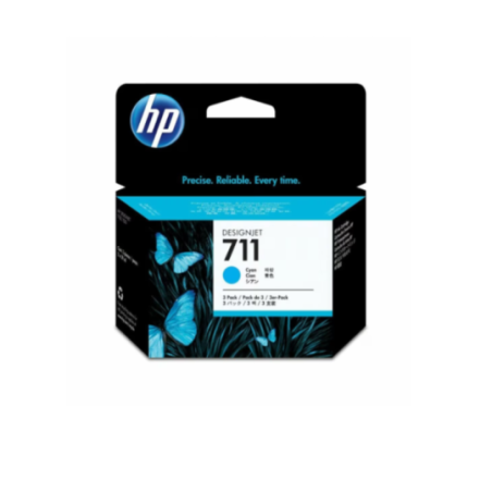 Cartucho CZ134A HP 711 Pack x3 Cyan Ink Cartucho 29ml