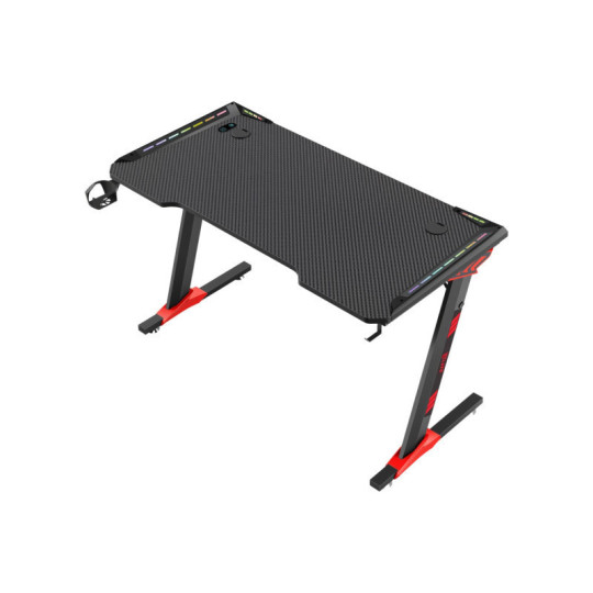 Escritorio Gamer Raptor Glow Station SE RGB via USB c/portavasos + porta auricular