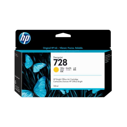 Cartucho F9J65A HP 728 130 ml Yellow Ink Cartucho