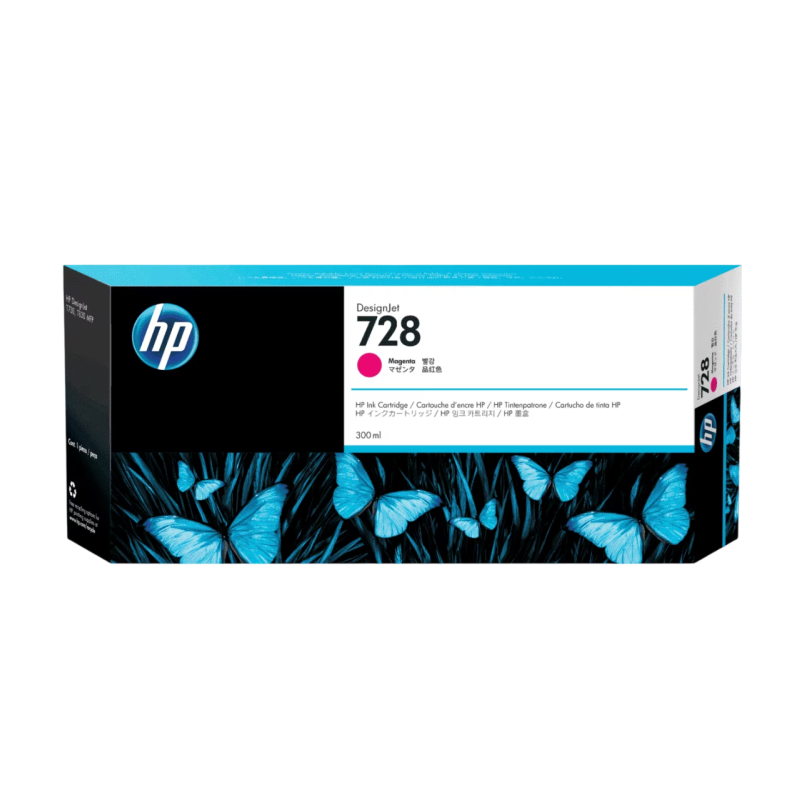 Cartucho F9K16A HP 728 300 ml Magenta Ink Cartucho