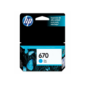 Cartucho HP 670 CYAN  INK Cartucho CZ114AL