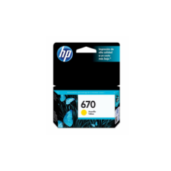 Cartucho HP 670 YELLOW INK Cartucho CZ116AL