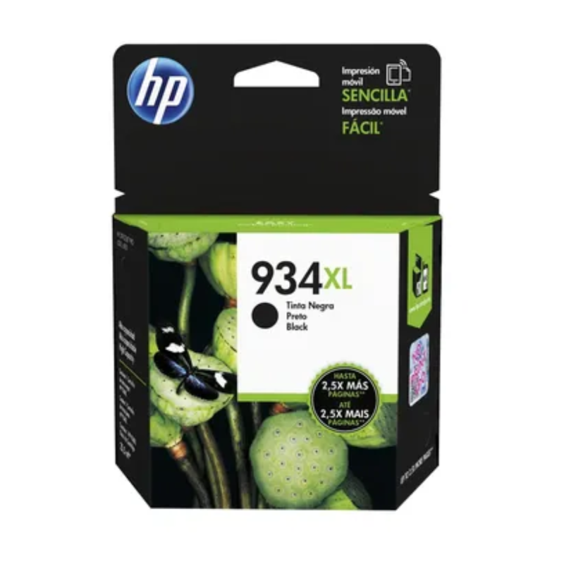 Cartucho HP 934XL Black Ink Cartucho C2P23AL