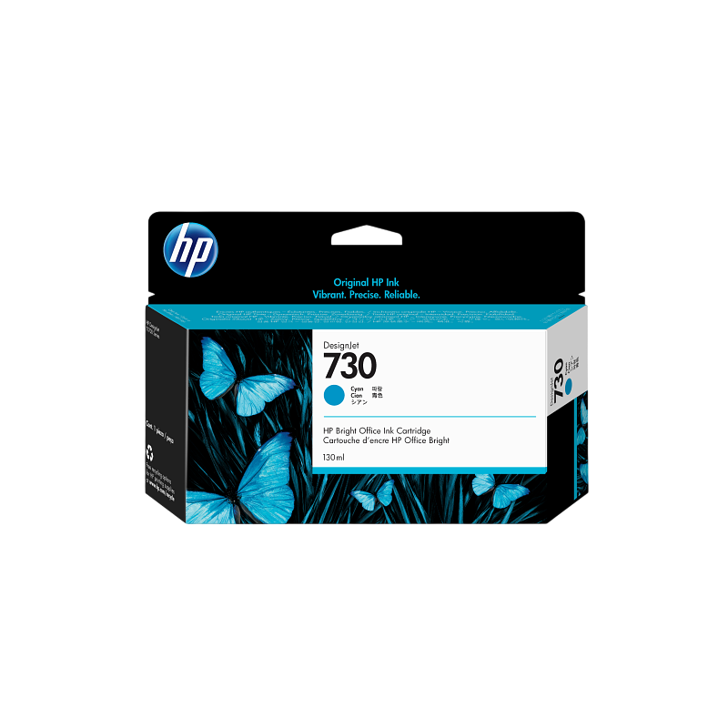 Cartucho P2V62A HP 730 130 ml Cyan Ink Cartucho
