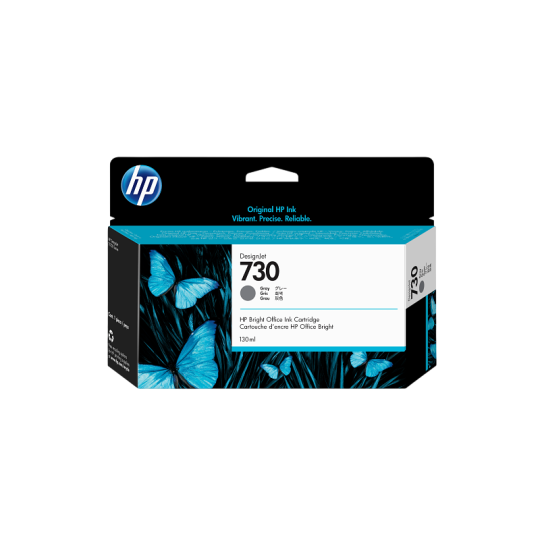 Cartucho P2V66A HP 730 130 ml Gray Ink Crtg