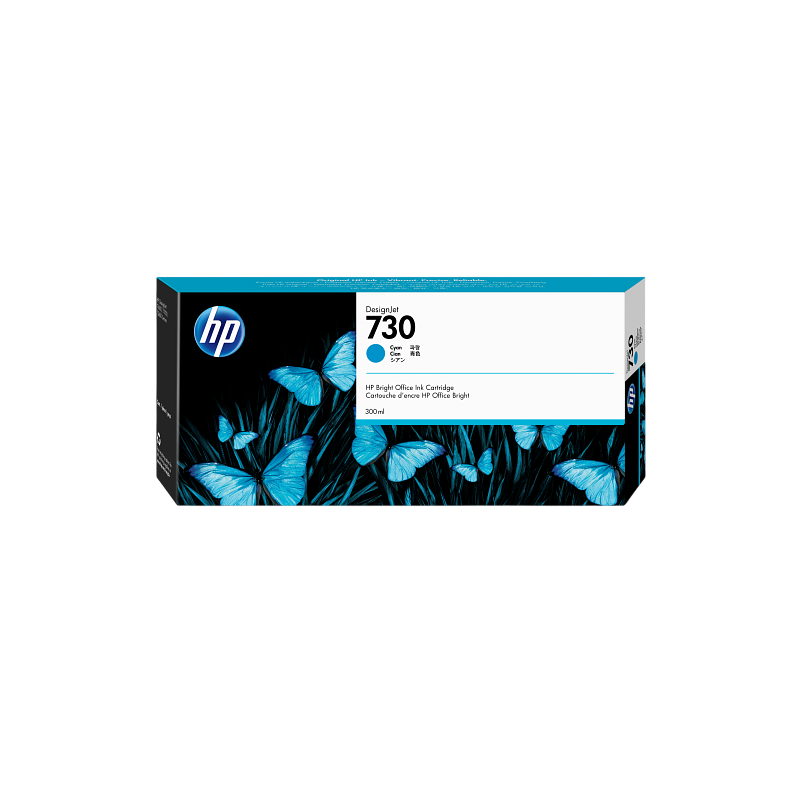 Cartucho P2V68A HP 730 300 ml Cyan Ink Cartucho