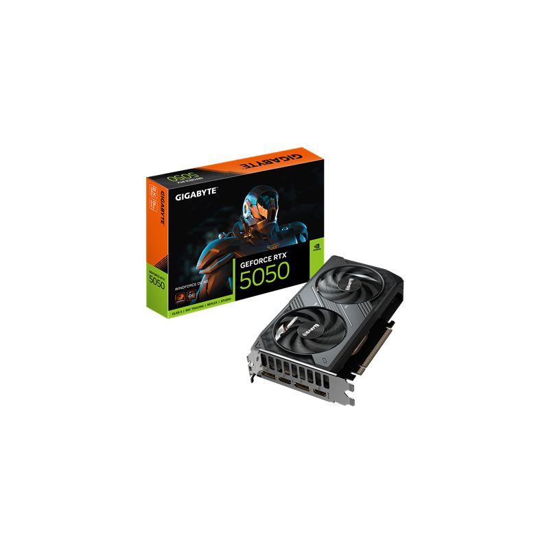Placa de Video Gigabyte GeForce RTX 5050 WINDFORCE OC 8G