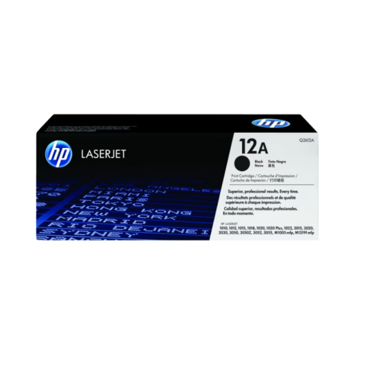 Toner Q2612A HP 12A  Blk Contr LJ Toner