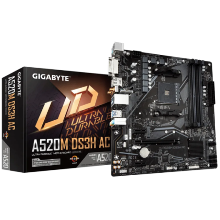 Motherboard Gigabyte A520M DS3H AC DDR4 AM4 Serie 3000/4000/5000