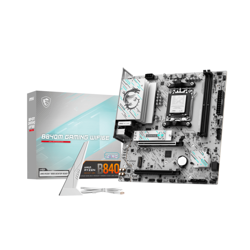Motherboard MSI B840M GAMING WIFI6E DDR5 AM5 Serie 7000/8000/9000