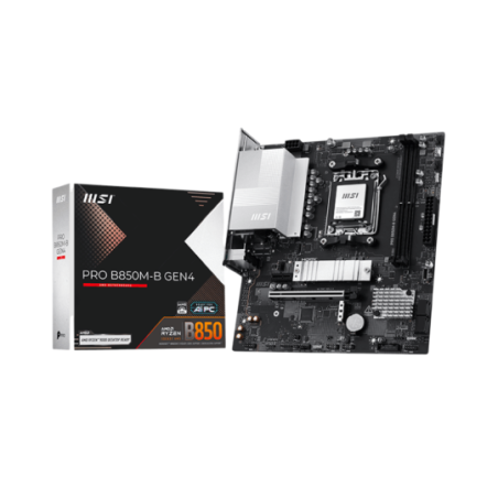 Motherboard MSI PRO B850M B GEN4 DDR5 AM5 Serie 7000/8000/9000