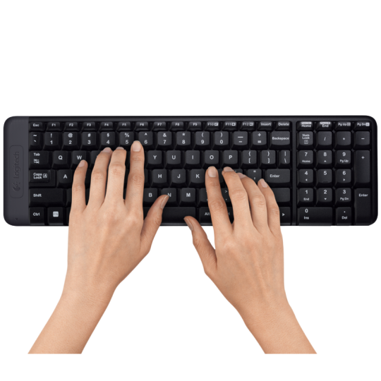 Teclado+Mouse Logitech Wir MK220 Blk 920-004430