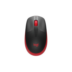 MOUSE INALÁMBRICO LOGITECH M190 ROJO Y NEGRO