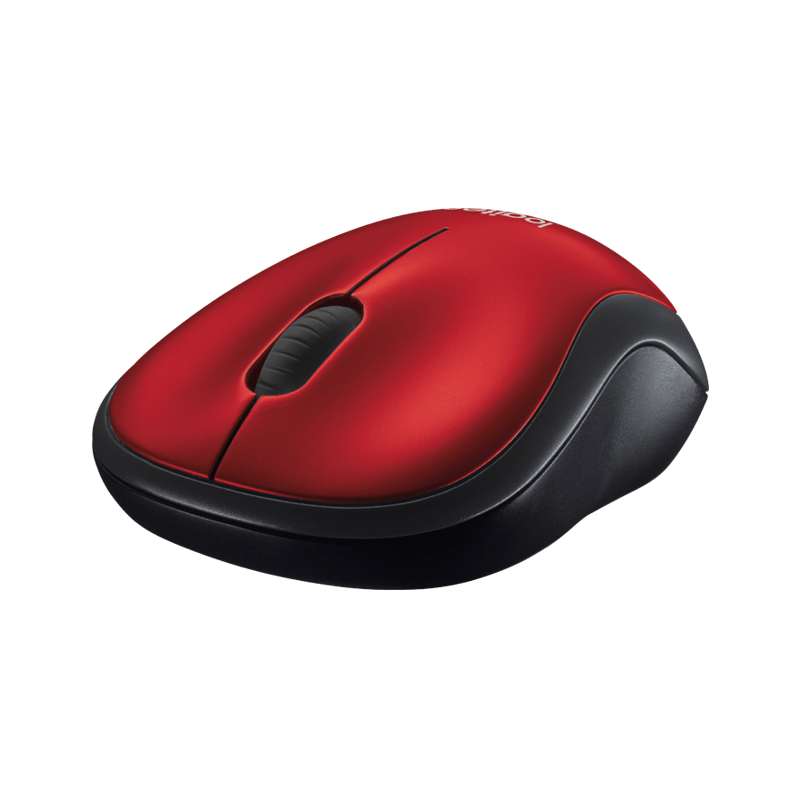 Mouse Logitech Wir M185 Red 910-003635