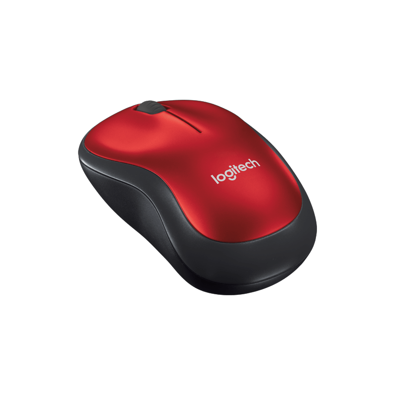 Mouse Logitech Wir M185 Red 910-003635