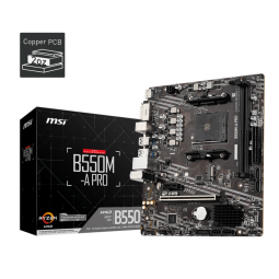 MOTHERBOARD MSI B550M-A PRO AM4 DDR4 (3ra y 5ta Gen)