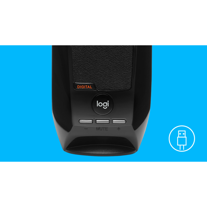 PARLANTE LOGITECH S150 DIGITAL ESTEREO NEGRO 980-001004
