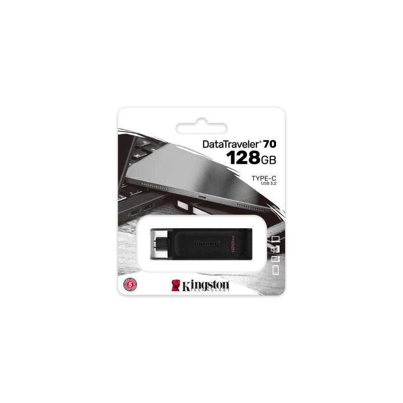PEN DRIVE KINGSTON DT70 128GB USB TYPE C  3.2