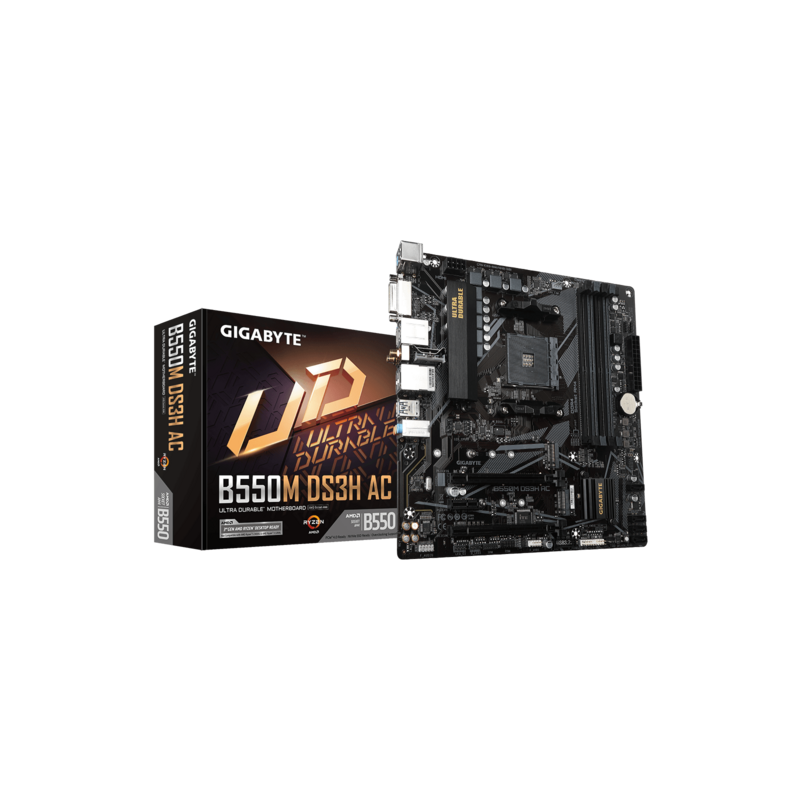 MOTHERBOARD GIGABYTE B550M DS3H AC SAM4 DDR4