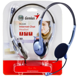 AURICULAR C/MICROFONO GENIUS HS-02B CONTROL VOLUMEN