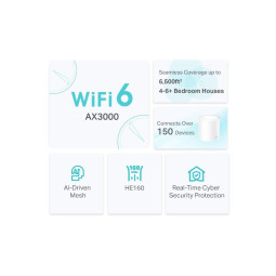 Deco X50 Pack de 2 Mesh TP Link AX3000 Wifi Gigabit